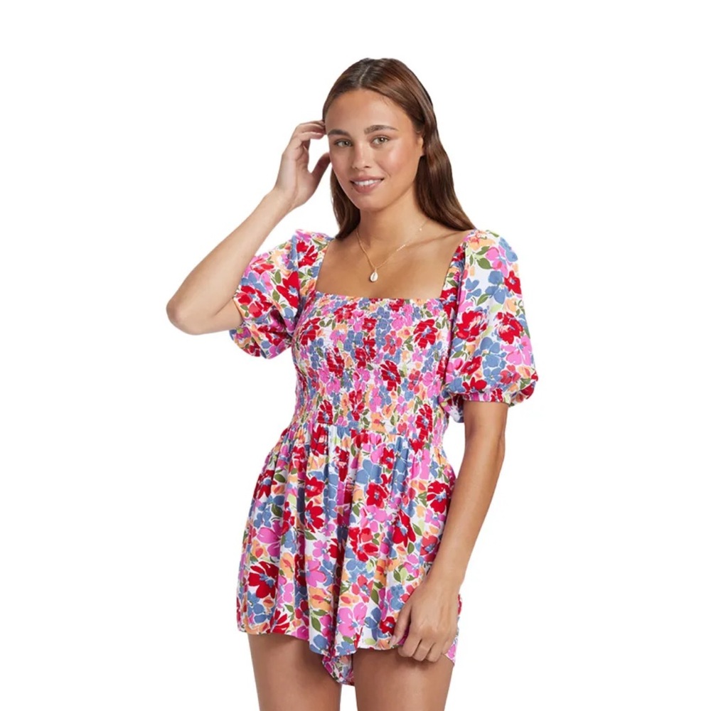 Roxy Women's Short Sleeve Barefoot Babe Short Romper